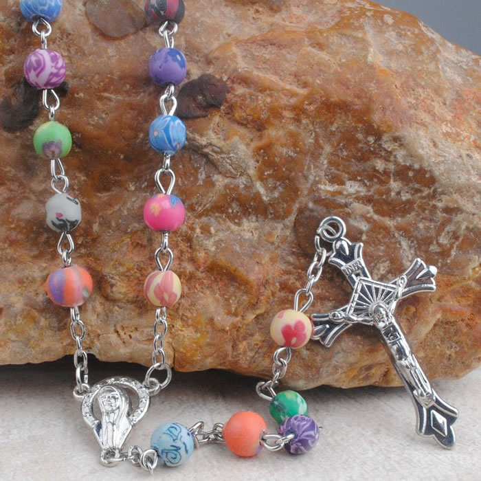 ,plastic beads rosary